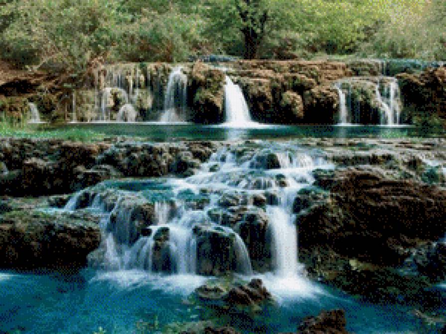 водопад - вода, водопад, природа - предпросмотр