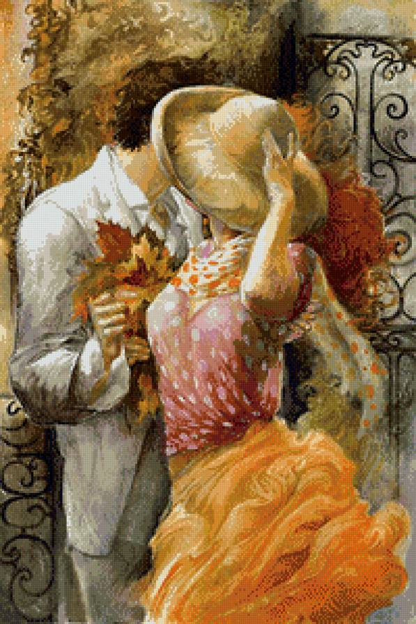 Серия "Тонкие линии" - мужчина, девушка, пара - предпросмотр