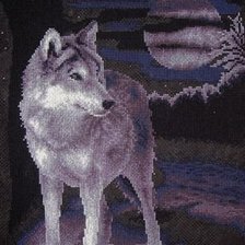 Оригинал схемы вышивки «волк» (№538651)