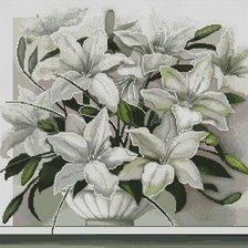 Схема вышивки «Белый букет»