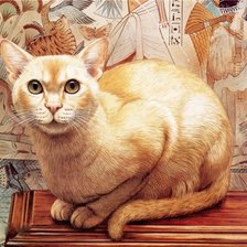 Оригинал схемы вышивки «Египетская кошка» (№538969)