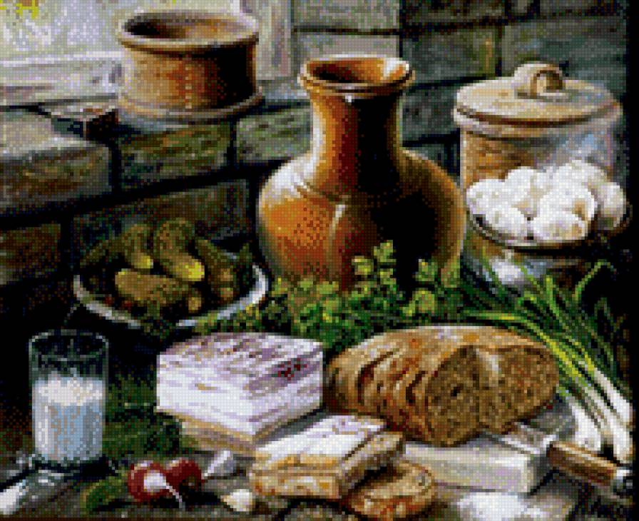 деревенский натюрморт - предпросмотр