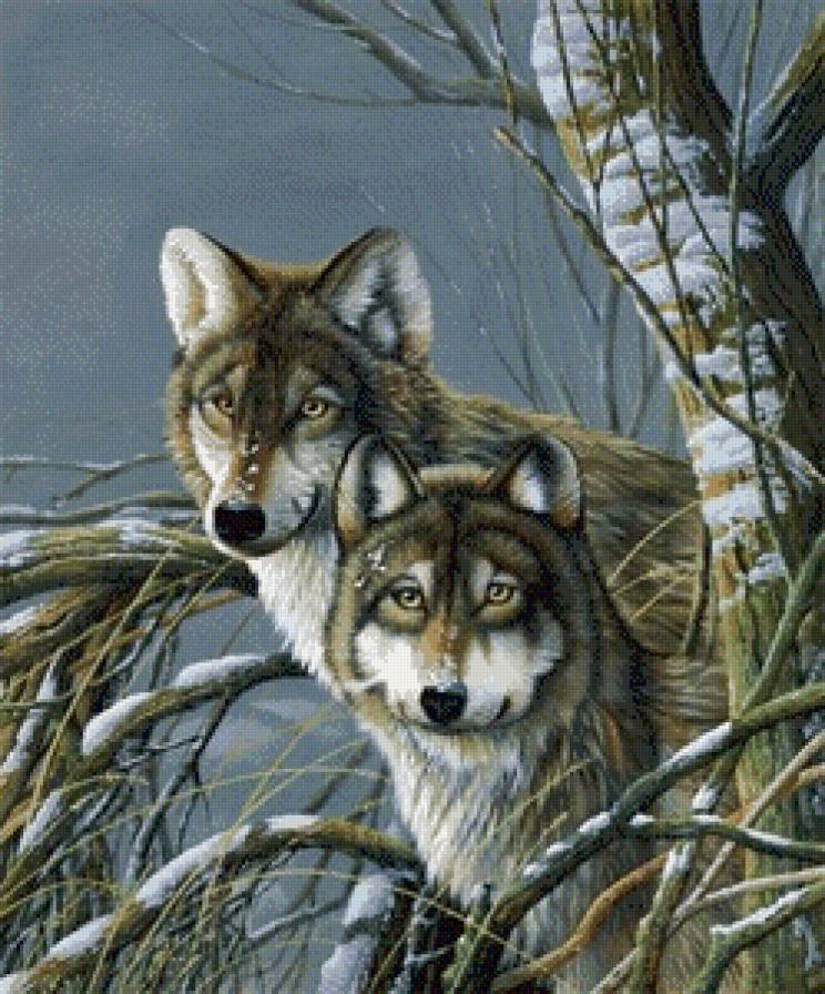 волки - картина - предпросмотр