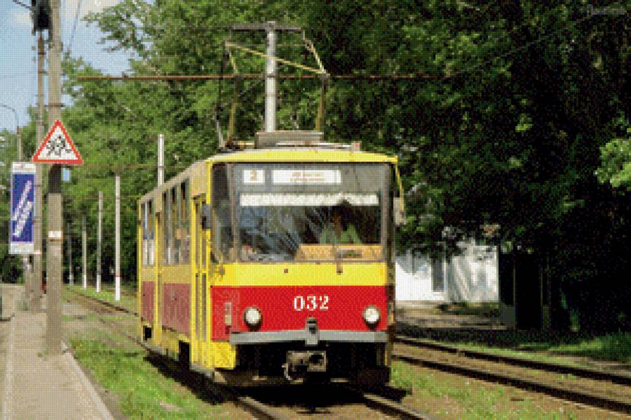 Курский трамвай - транспорт, дорога, курск, город, трамвай, маршрут - предпросмотр