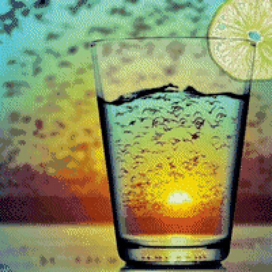 Закат в стакане - закат - предпросмотр