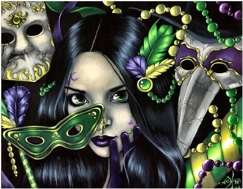 Маскарад - красавица, девушка, маска - оригинал