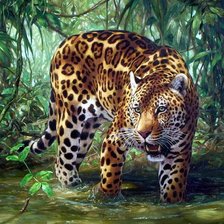 Схема вышивки «гепард»