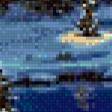 Предпросмотр схемы вышивки «ночной лес зимой» (№539962)