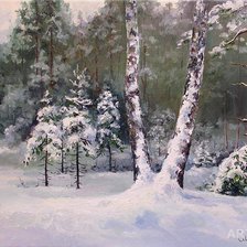 зимний лес С.Малярук