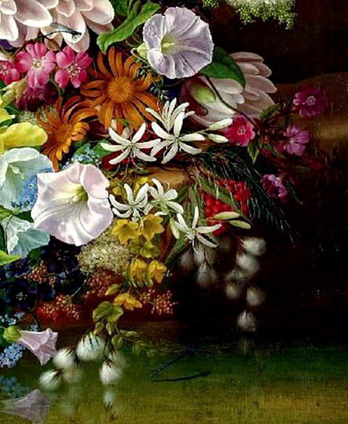 шикарный букет часть 4 - живопись, цветы, лотос, картина, колокольчик, полевые цветы, вьюнок - оригинал