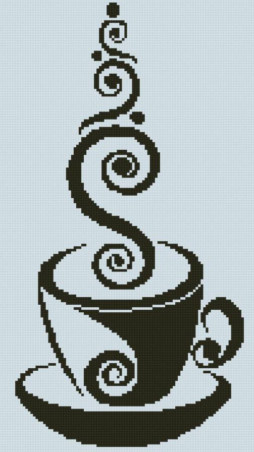 кофе - силует, кофе - предпросмотр