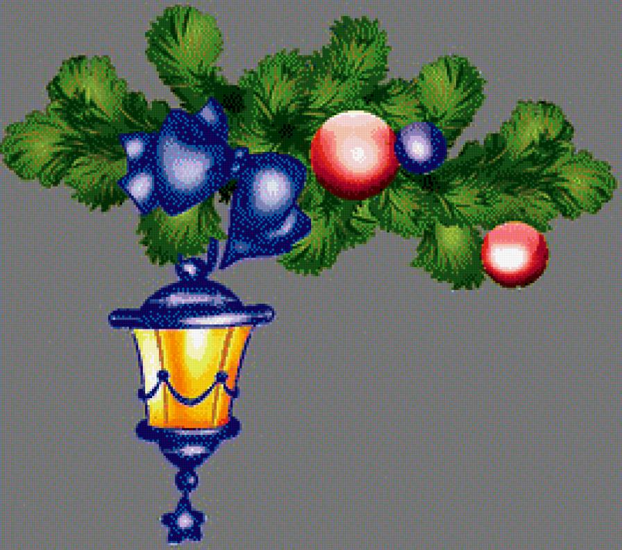 Рождественский фонарик - рождество, фонарик, елочка - предпросмотр