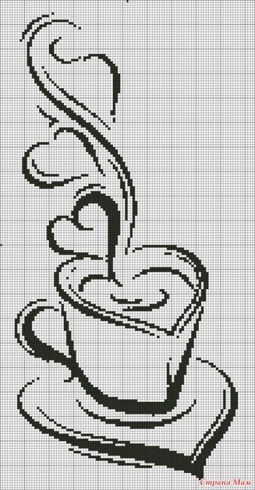 кофе - силует, кофе - оригинал