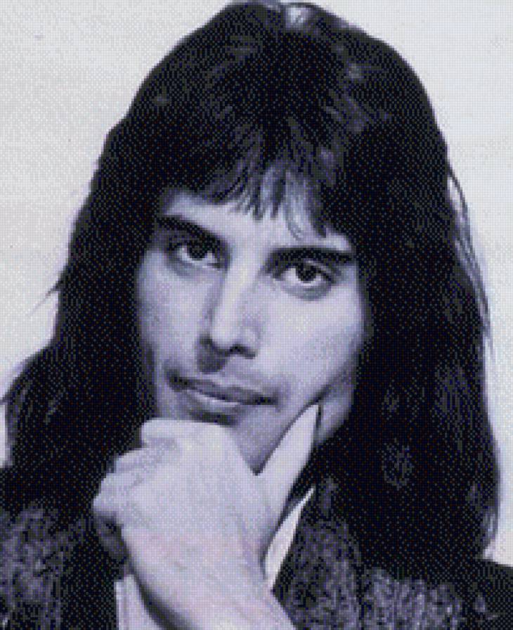 Freddie Mercury - портрет, красавчик - предпросмотр