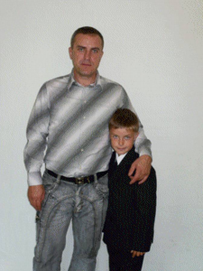 папа с сыном - предпросмотр