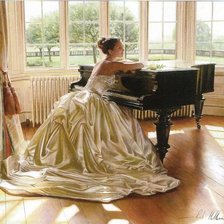 Схема вышивки «Девушка»