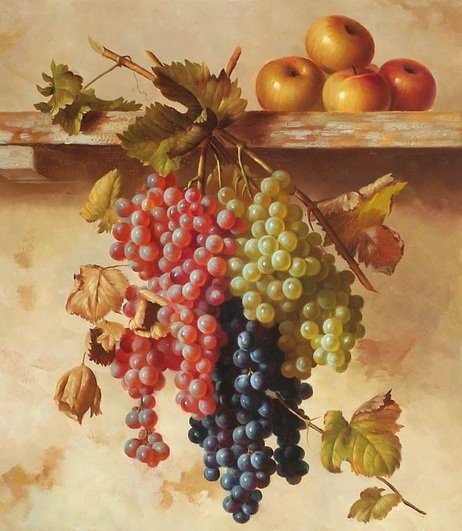 натюрморт с виноградом - оригинал