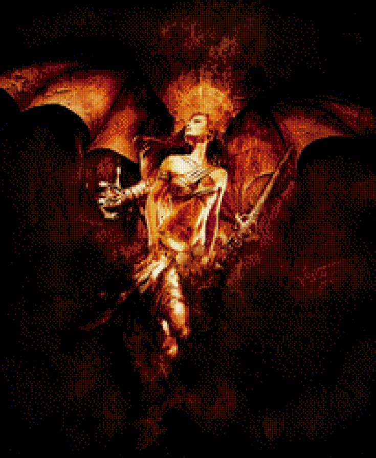 дьяволица - огонь, девушка - предпросмотр