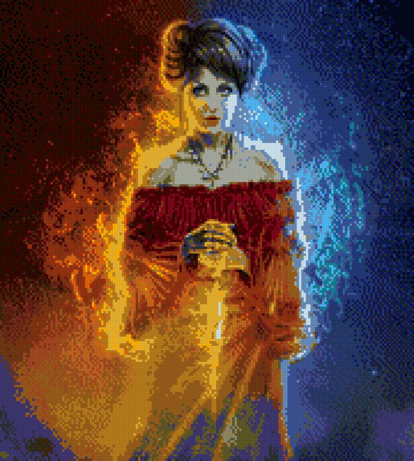 Маг - фэнтэзи, девушка - предпросмотр