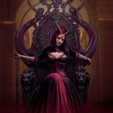 Схема вышивки «Дьяволица»