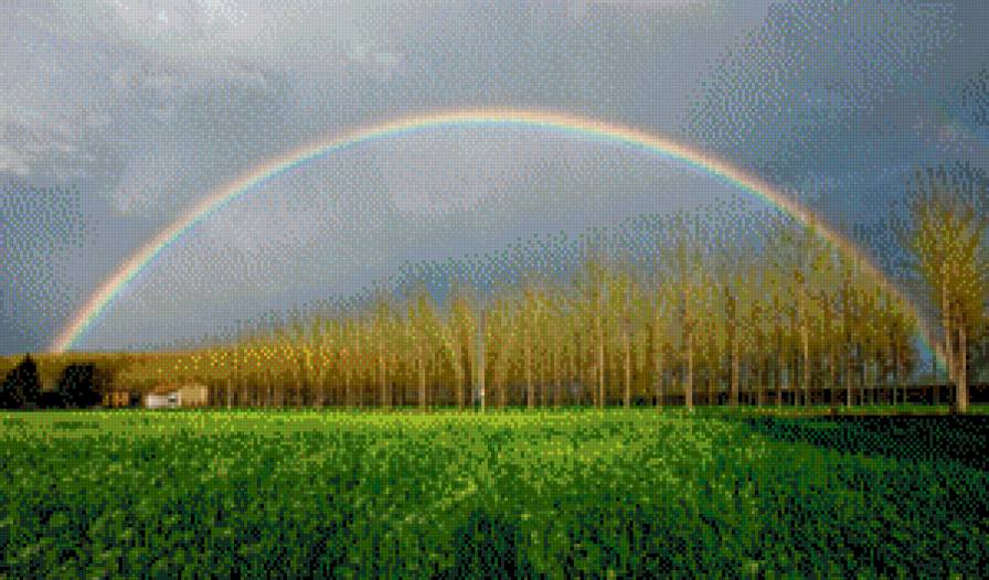 серия "природа" - природа.пейзаж.радуга - предпросмотр