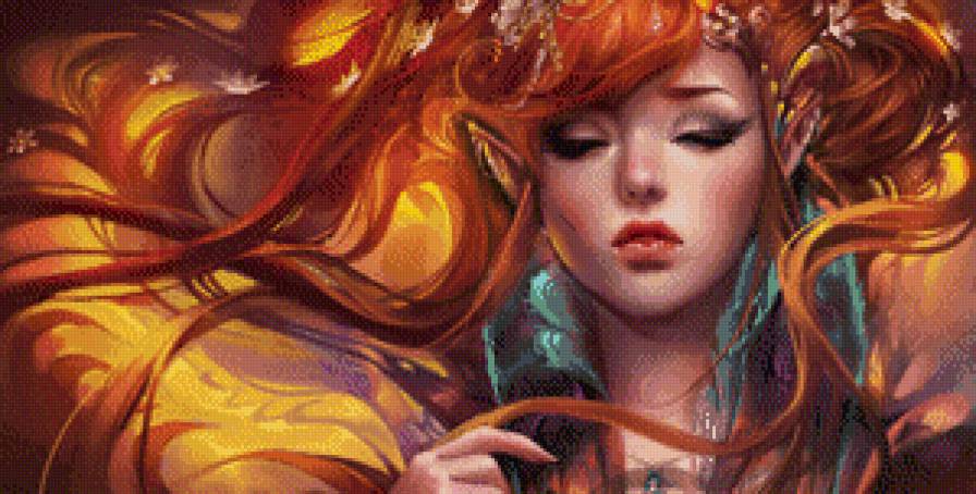 Эльфийка - девушка, фэнтези - предпросмотр