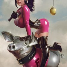 Схема вышивки «девушка»