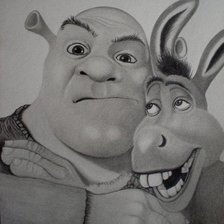 Схема вышивки «шрек»