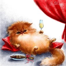 Схема вышивки «котенок»