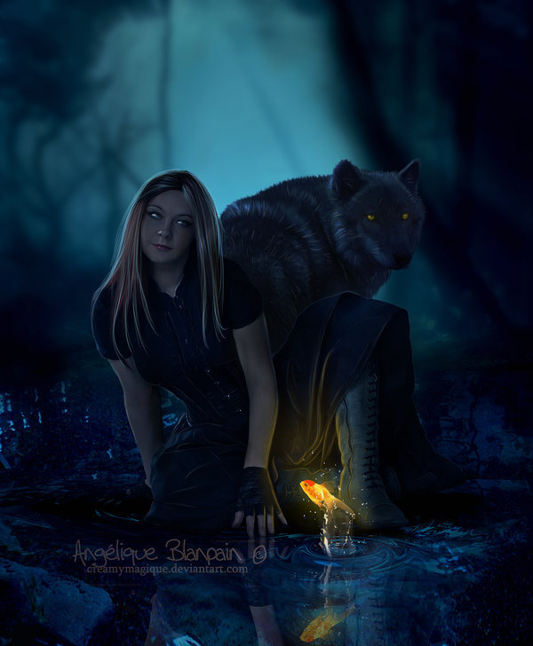 тьма - девушка, фэнтэзи - оригинал