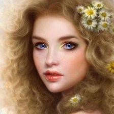 Схема вышивки «девушка»