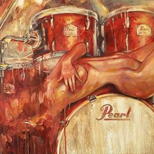 Схема вышивки «Drum»