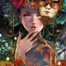 Схема вышивки «la donna del segreto»