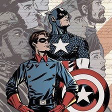 Схема вышивки «Capitan America»