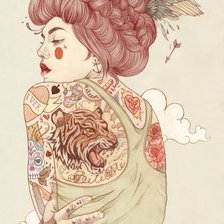 Схема вышивки «Girl»