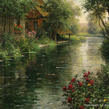 Схема вышивки «луис астон найт 13 дом над рекой»