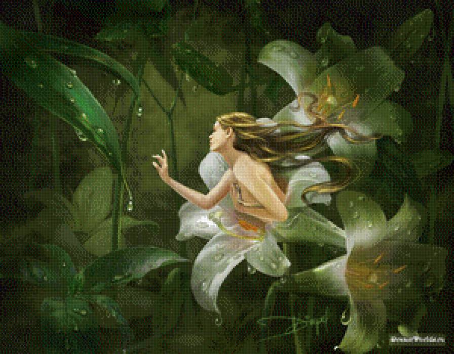 фея цветов - девушка лилии - предпросмотр