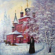 Схема вышивки «древний монастырь»