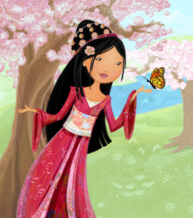 в саду - оригинал