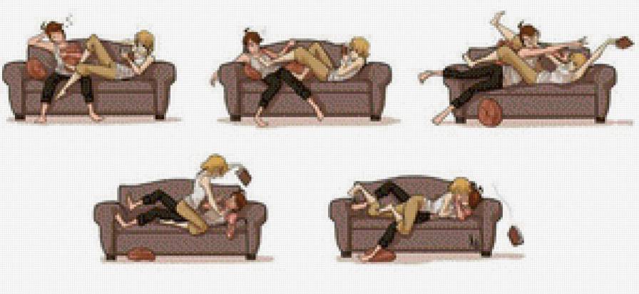 отношения пар - девушки, пара - предпросмотр