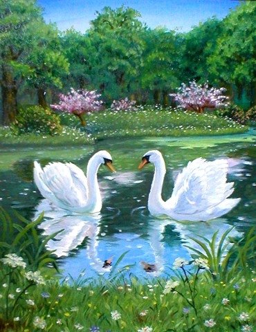 лебеди - оригинал