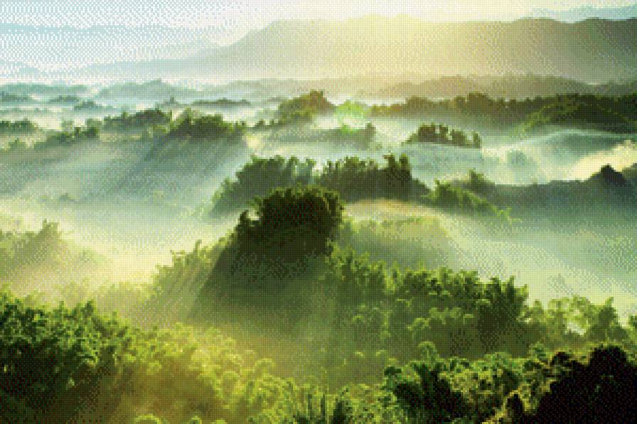 Пейзаж - пейзаж, восход - предпросмотр