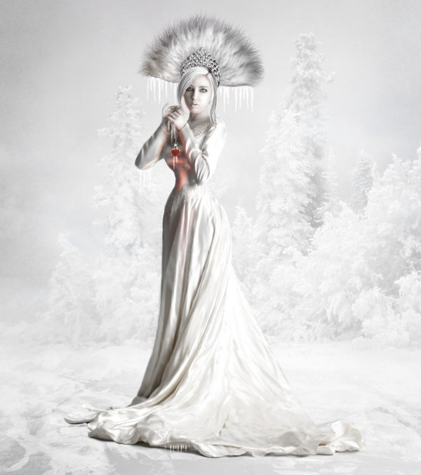 снежная королева - девушка, зима - оригинал