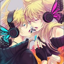 Схема вышивки «Наруто и Наруко»