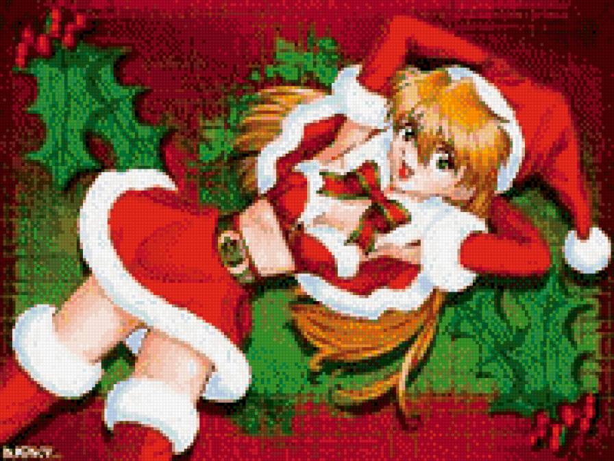 новый эльф - эльф, девочка, в красном. - предпросмотр