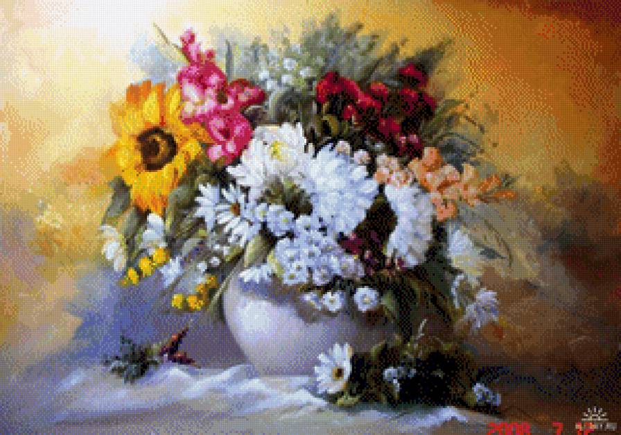 натюрморт - картины, цветы, картина, натюрморт - предпросмотр