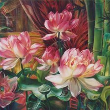 Схема вышивки «цветок нарисованный 3»