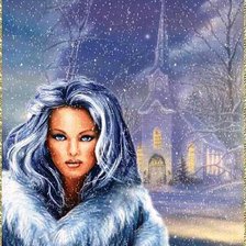Схема вышивки «леди зима»