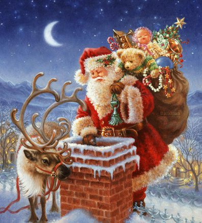 Дед мороз - дед мороз новый год олень зима праздник подарки ама-ама - оригинал
