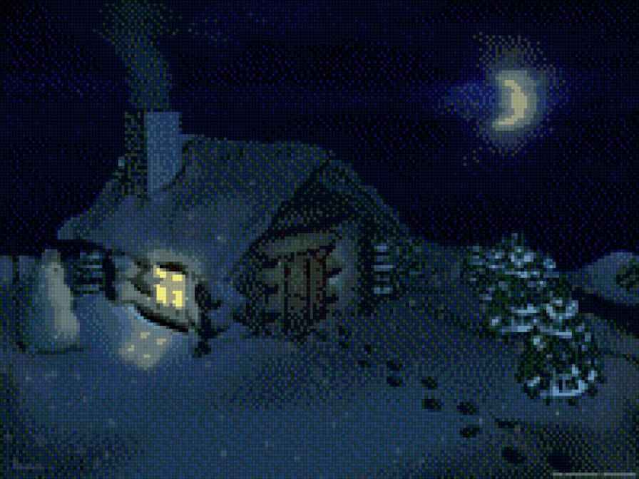 зимняя избушка - предпросмотр